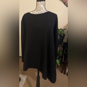 Chico's Black Sutton Poncho
